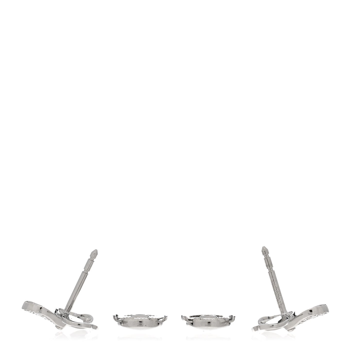 Platinum Diamond Paper Flowers Earrings