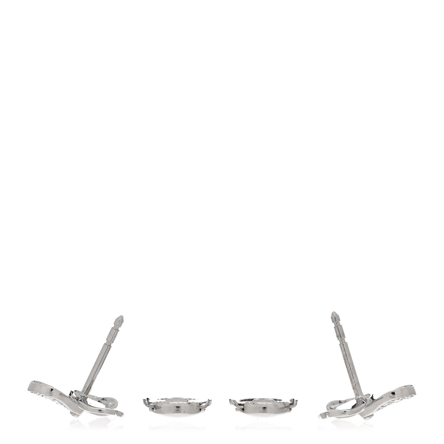 Tiffany Platinum Diamond Paper Flowers Earrings 3 of 5