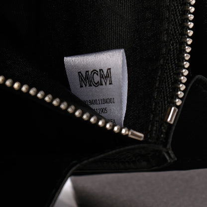 MCM Visetos Calfskin Large Patricia Wallet On Chain Black 7 of 9