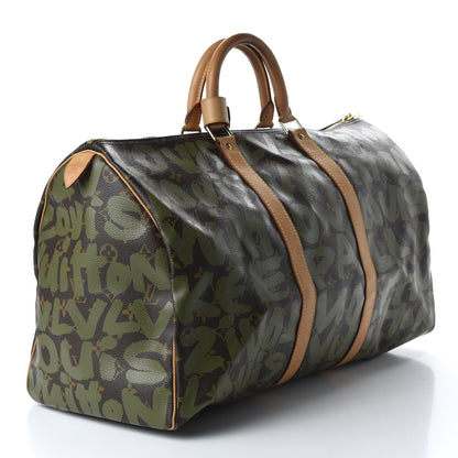Louis Vuitton Graffiti Keepall 50 Kaki 2 of 9