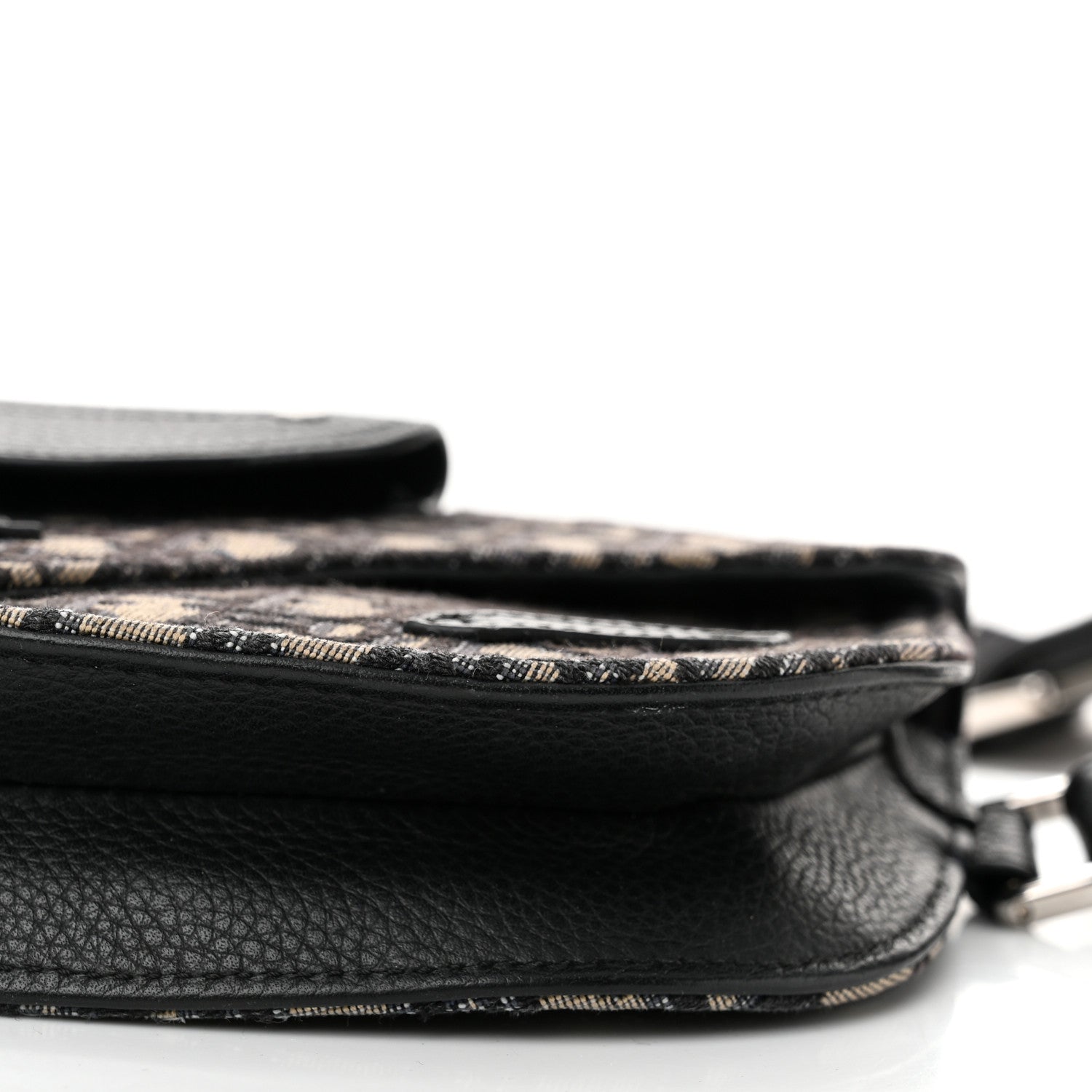 Christian Dior Oblique Saddle Messenger Pouch Beige Black 10 of 10