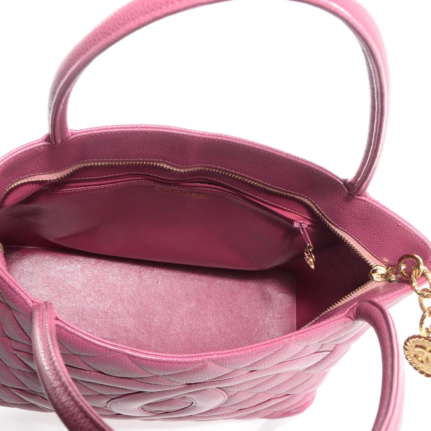 Chanel Caviar Medallion Tote Pink 5 of 7