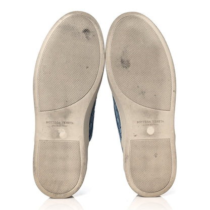 Bottega Veneta Nappa Intrecciato Suede Mens Slip On Sneakers 43.5 Blue 6 of 8