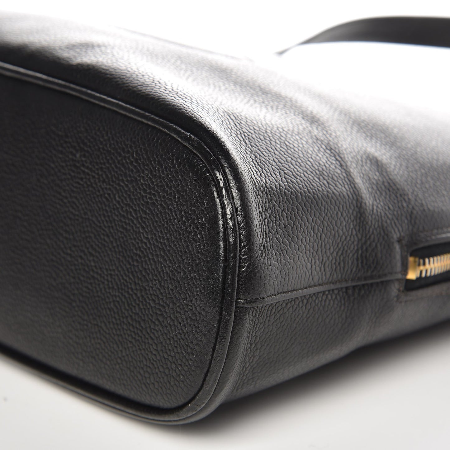 Caviar Large CC Shoulder Bag Black