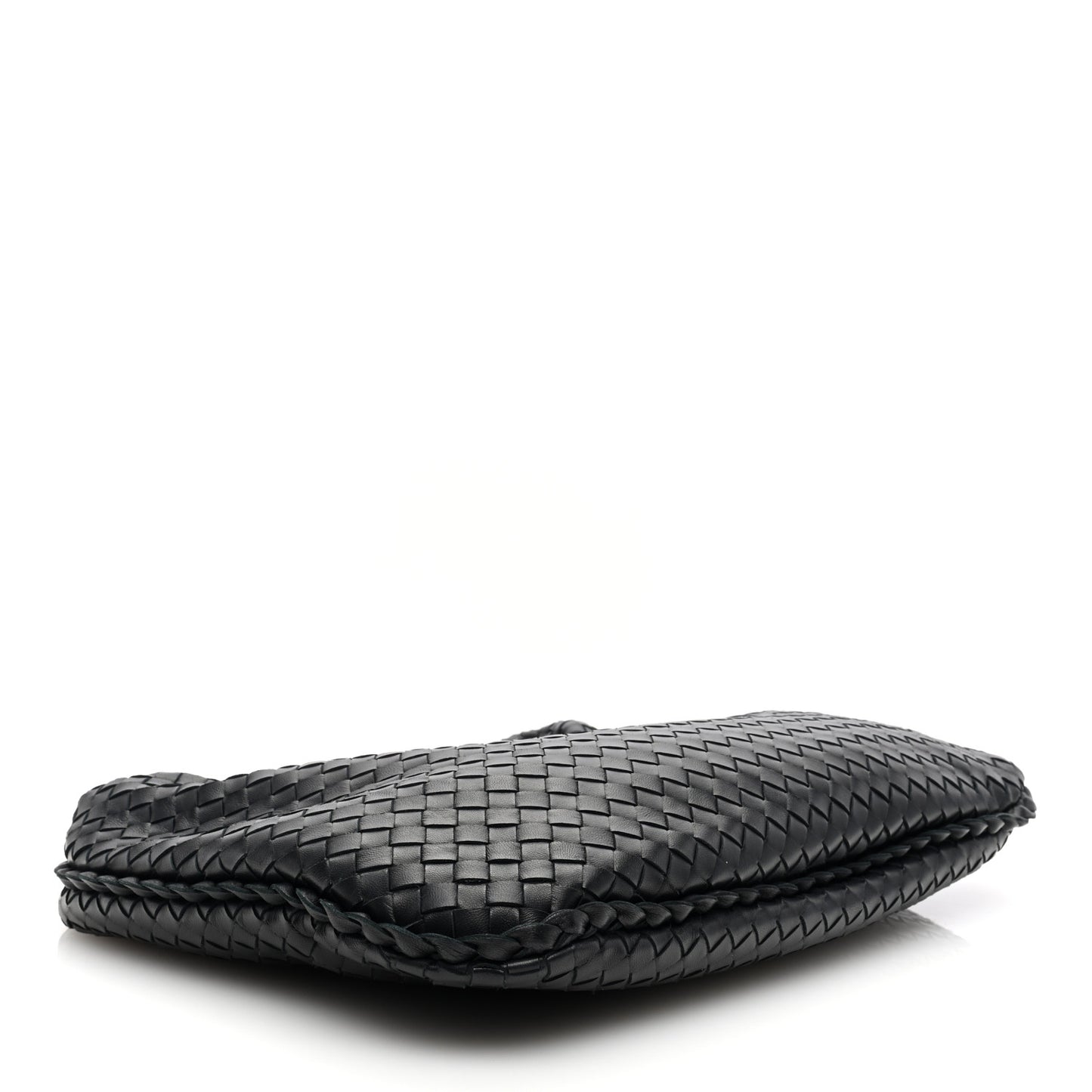 Nappa Intrecciato Medium Veneta Hobo Black