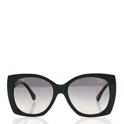 Chanel Acetate Square CC Heart Sunglasses 5519 Black 2 of 8