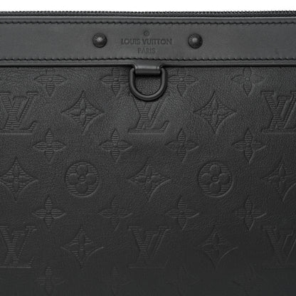 Louis Vuitton Calfskin Monogram Shadow Discovery Pochette Black 8 of 10