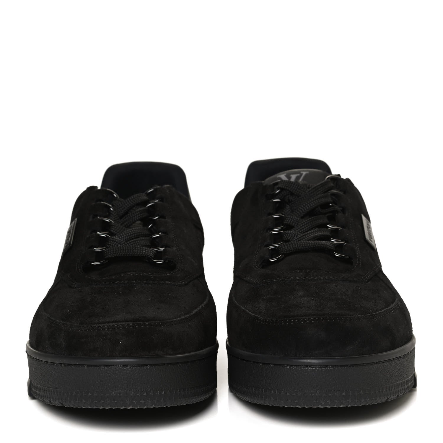 Louis Vuitton Suede Mens LV Trainer Sneakers 8.5 Black 2 of 10
