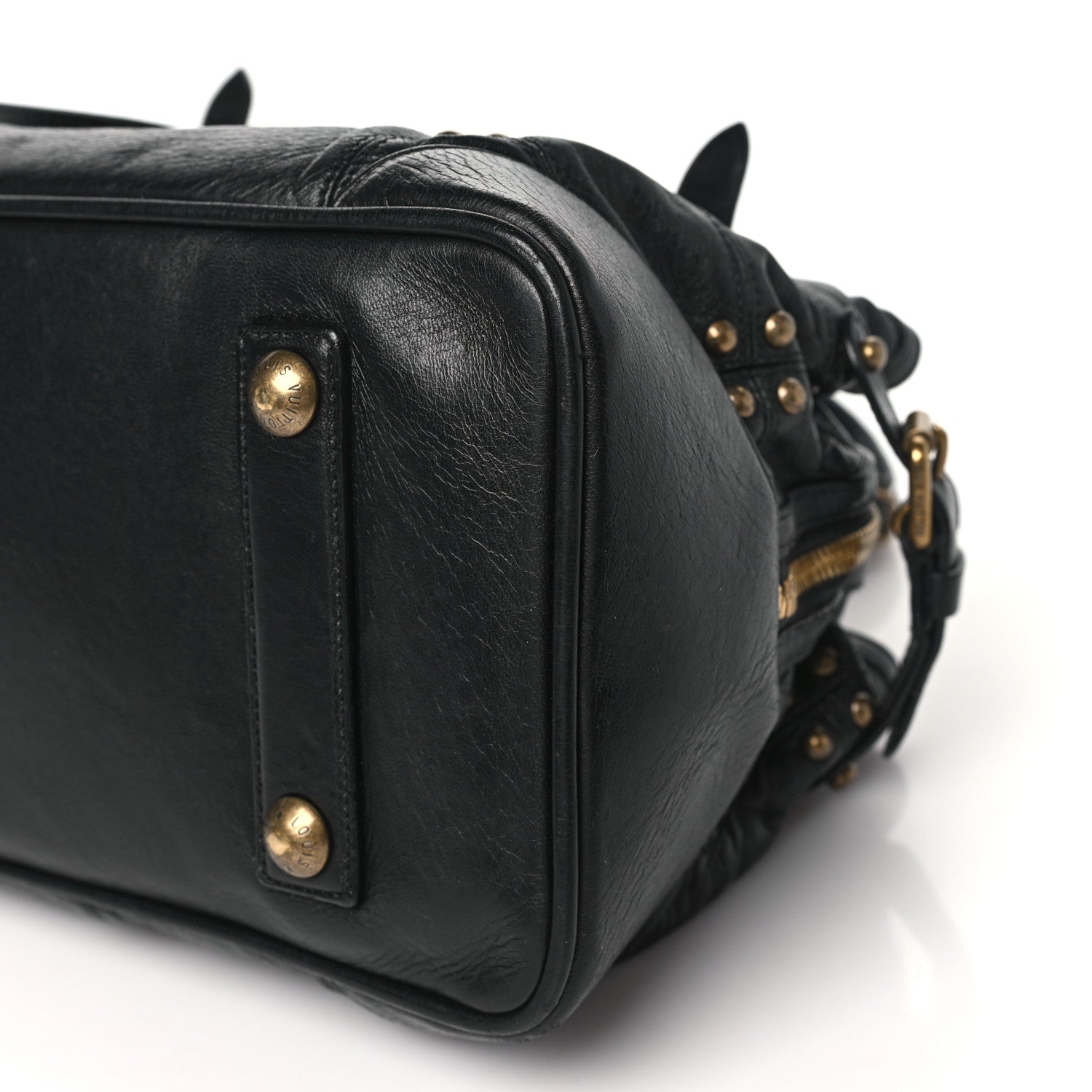 Louis Vuitton Lambskin Riveting Black 9 of 11