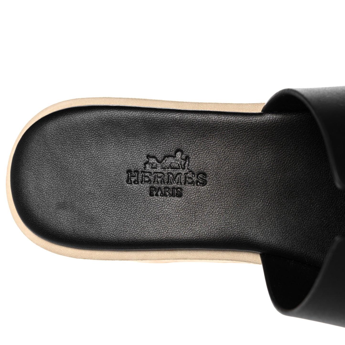 Calfskin Cork Eze 30 Sandals 35 Black