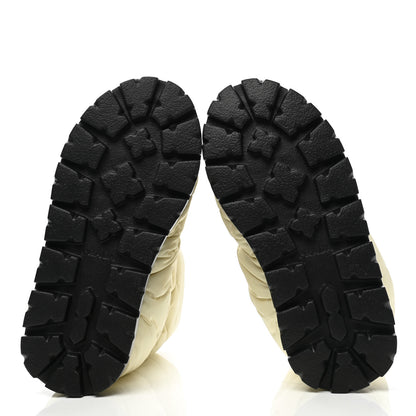 Prada Re-Nylon Piuma Triangle Logo Padded Drawcord 20mm Snow Boots 36 Avorio 5 of 10