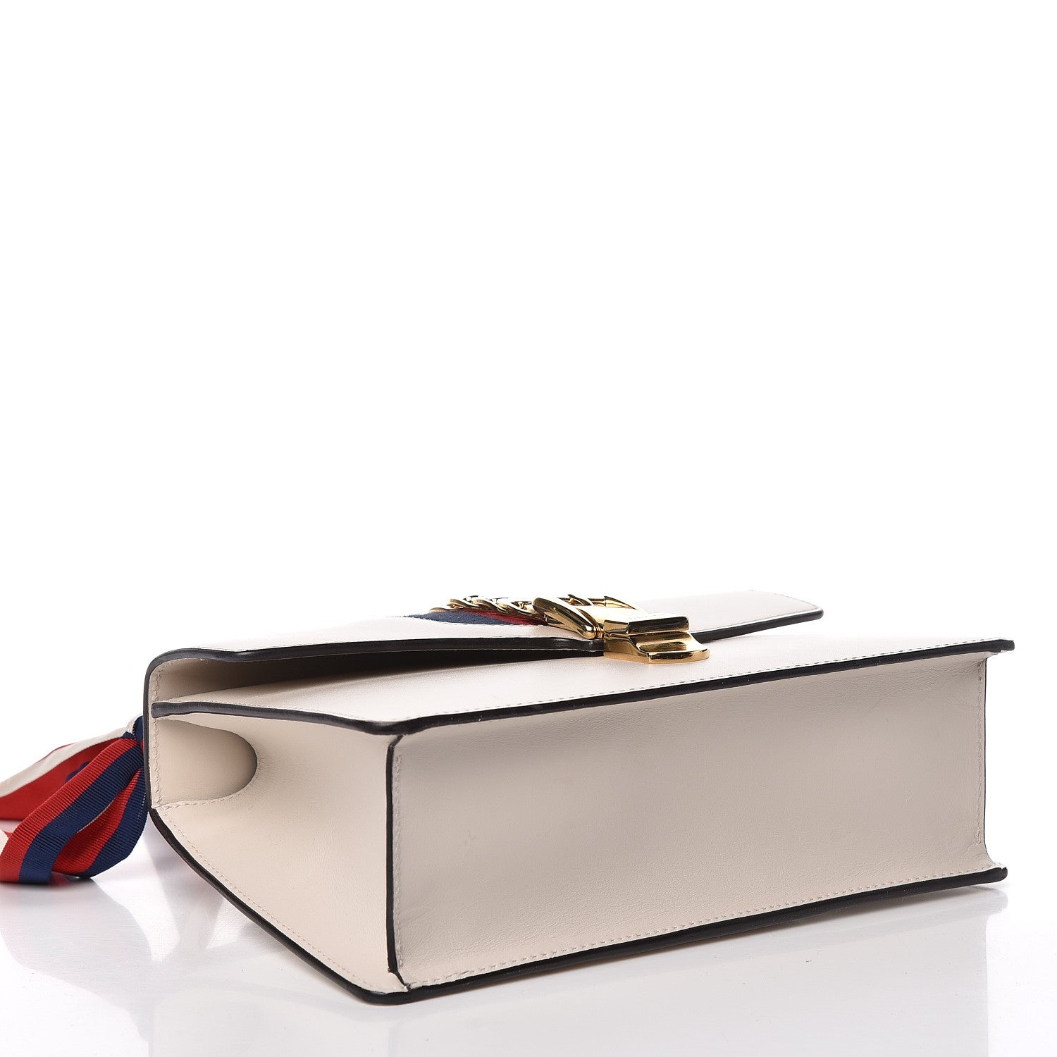 Gucci Calfskin Small Sylvie Shoulder Bag Off White 5 of 16