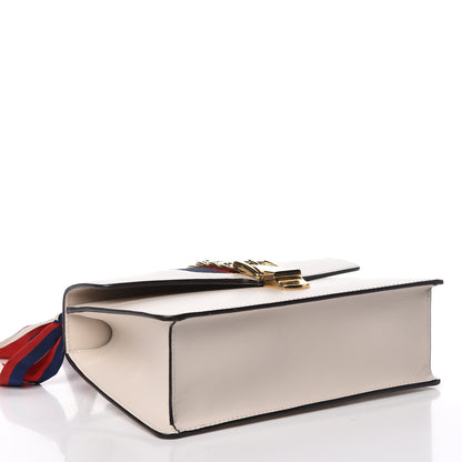 Gucci Calfskin Small Sylvie Shoulder Bag Off White 5 of 16