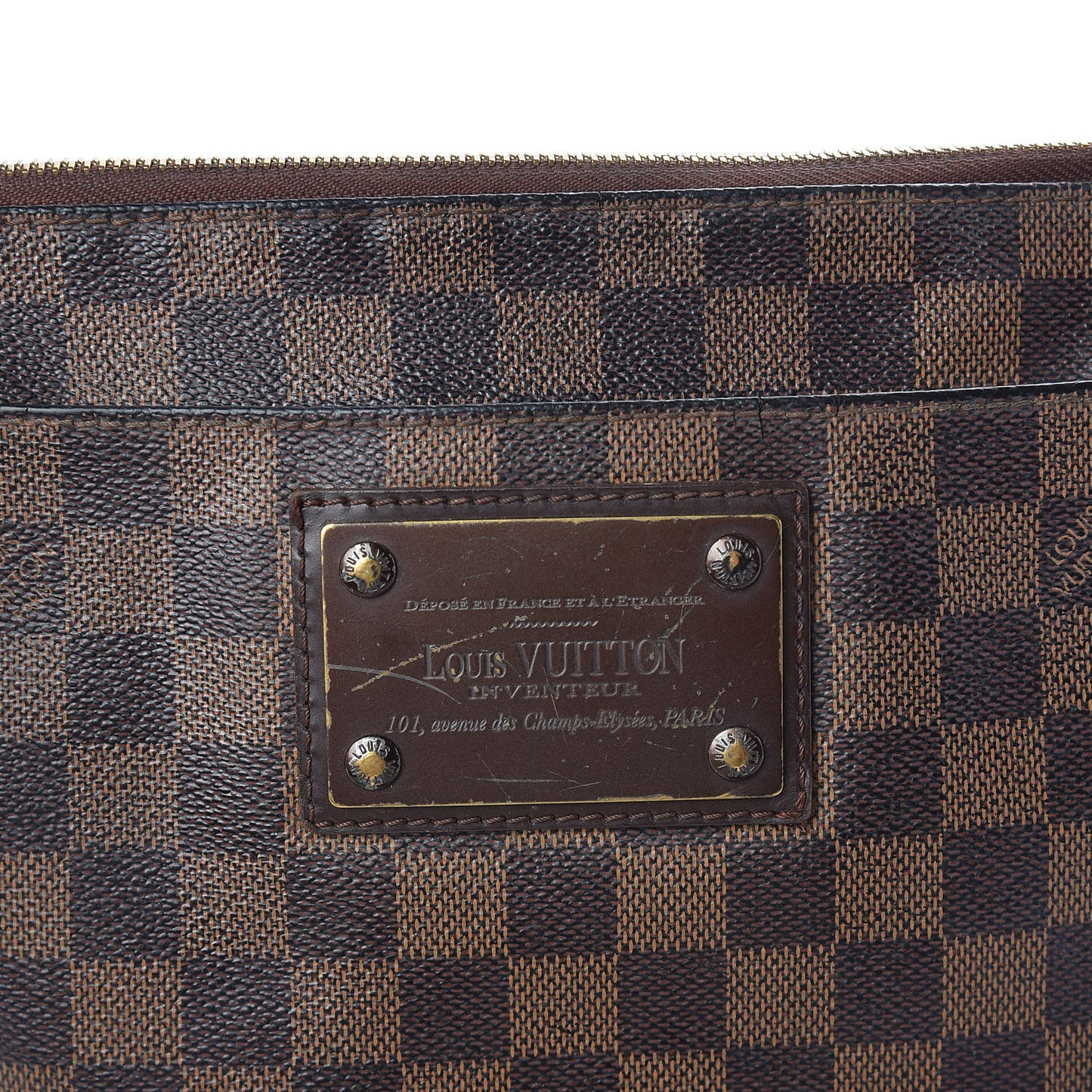 Damier Ebene Brooklyn Flat Pochette