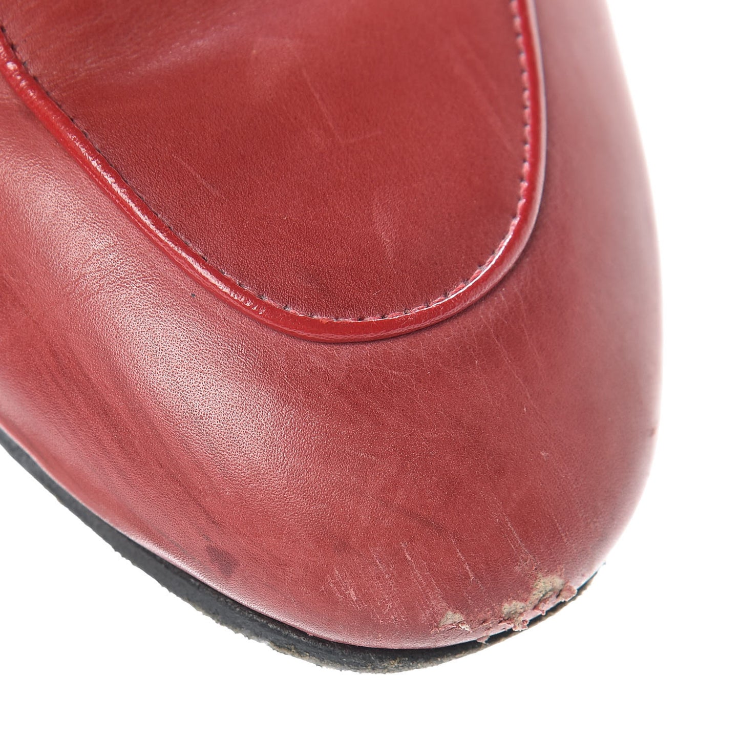 Betis Glamour Calfskin Fur Womens Princetown Slippers 40.5 Hibiscus Red Naturale
