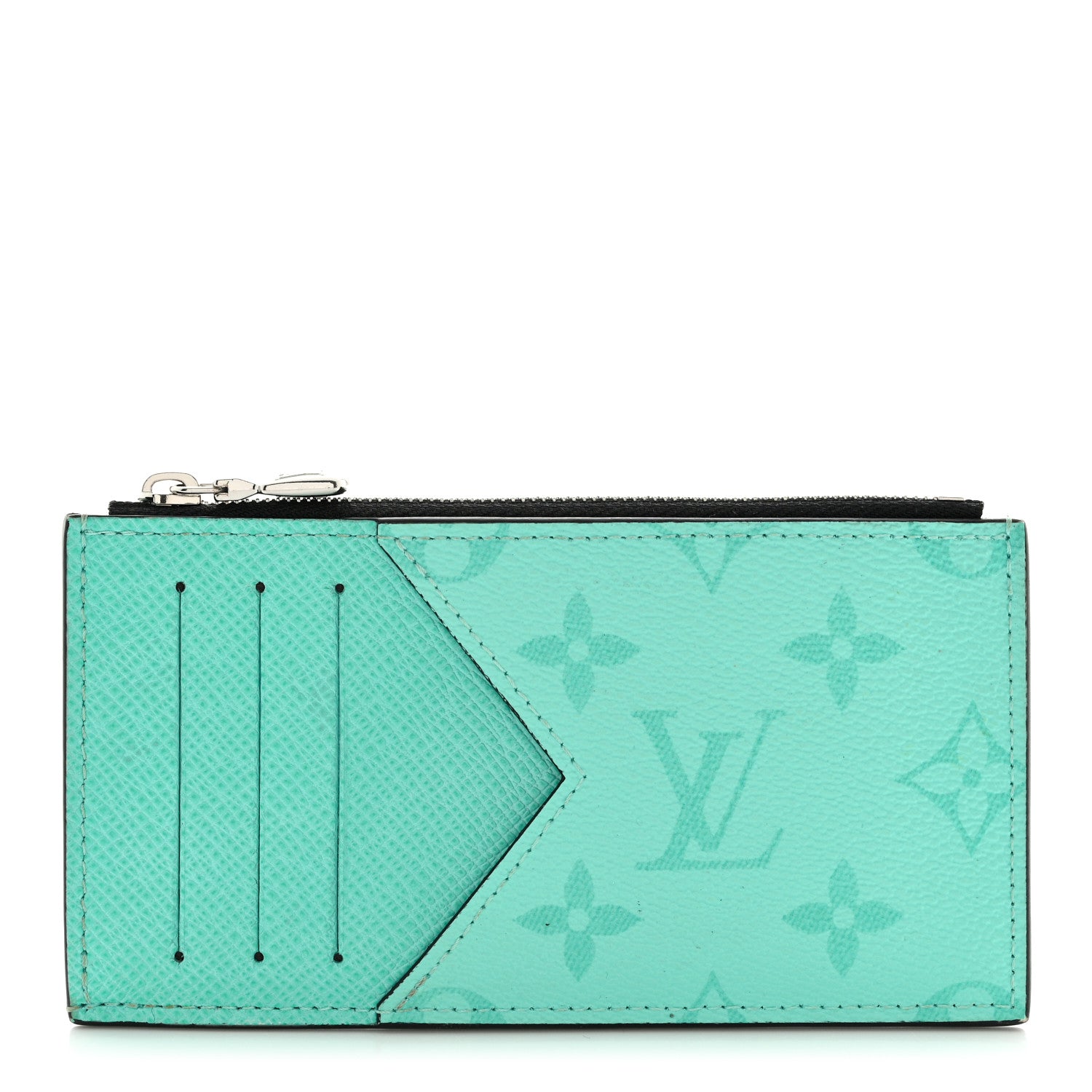 Louis Vuitton Taigarama Coin Card Holder Miami Green 1 of 9