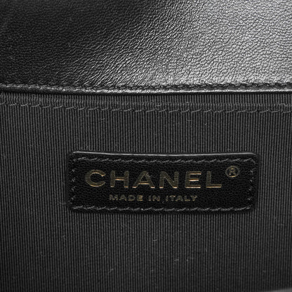 Chanel Lambskin Quilted Medium Boy Flap Black 6 of 7