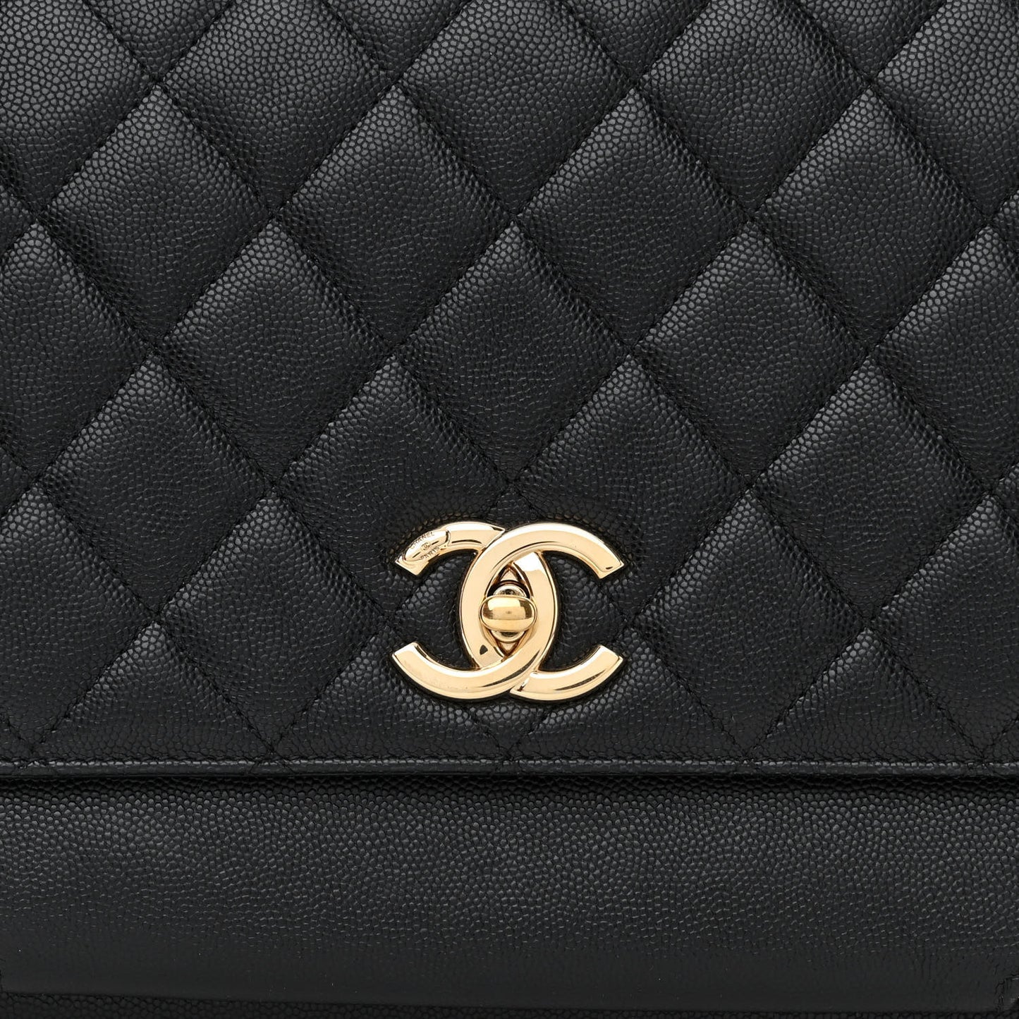 Caviar Quilted Large Business Affinity Flap Black