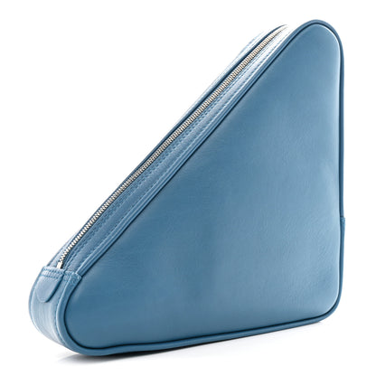 Balenciaga Calfskin M Triangle Pouch Bleu Persan 3 of 7