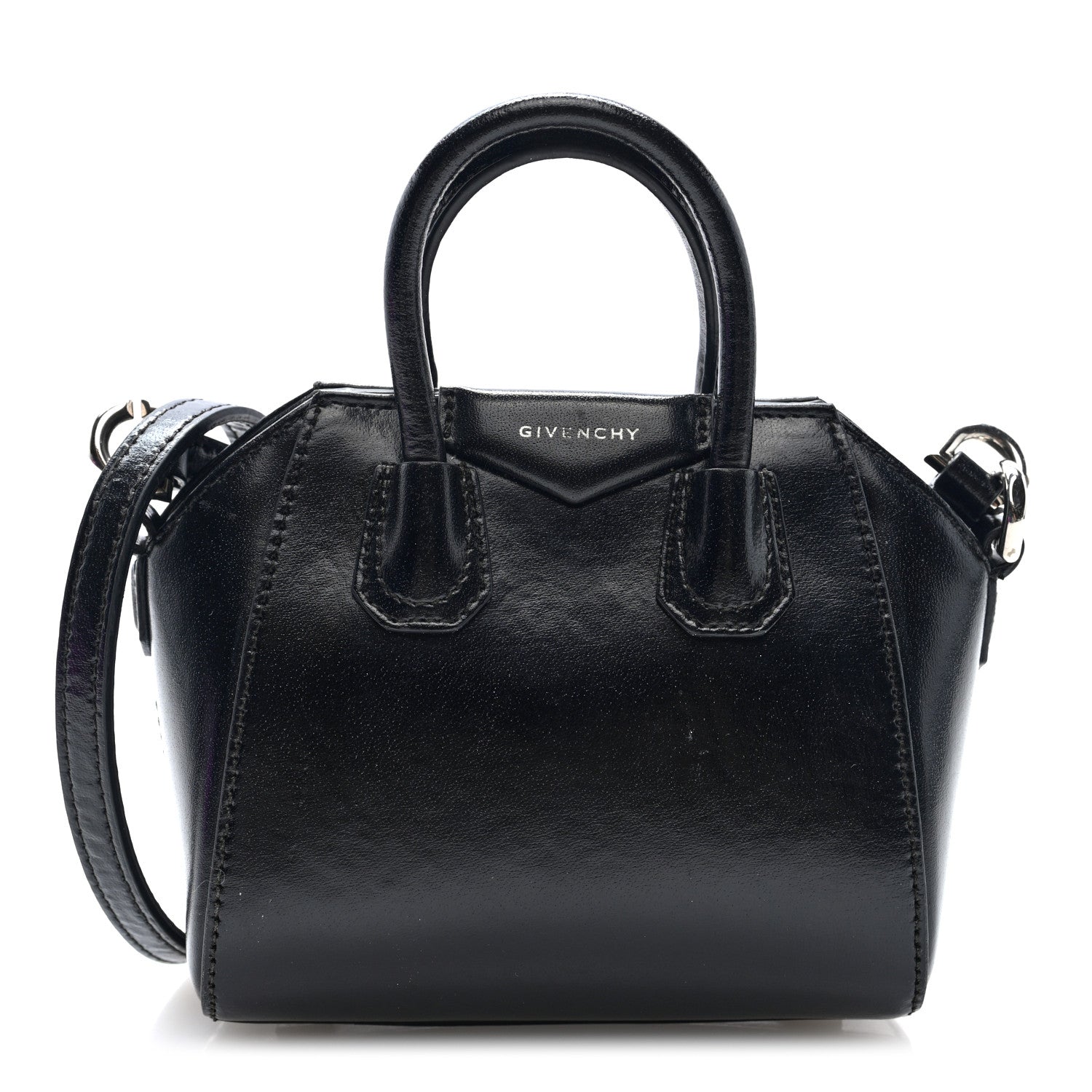 Givenchy Shiny Lord Calfskin Micro Antigona Black 1 of 9