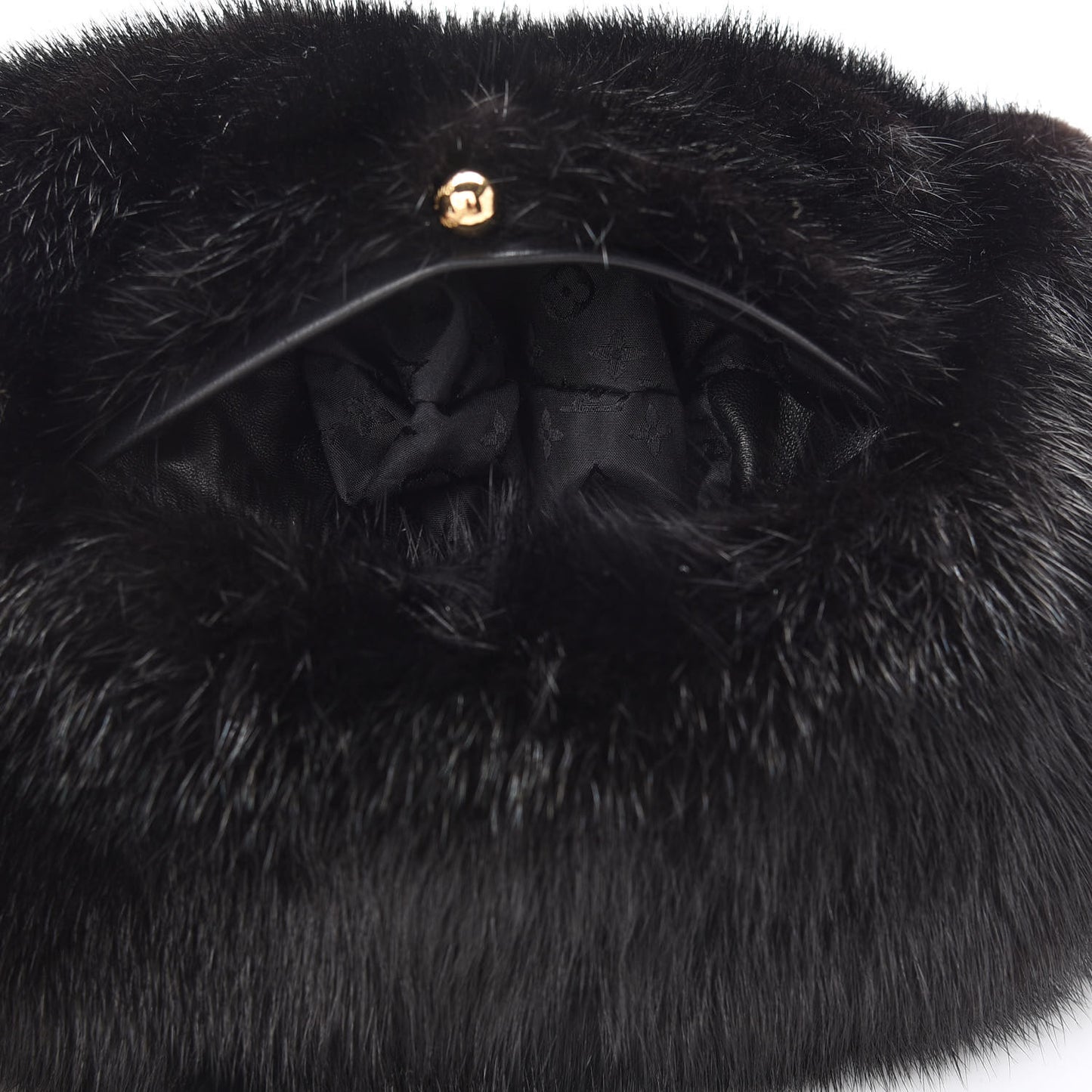 Vison Fur Muff Black