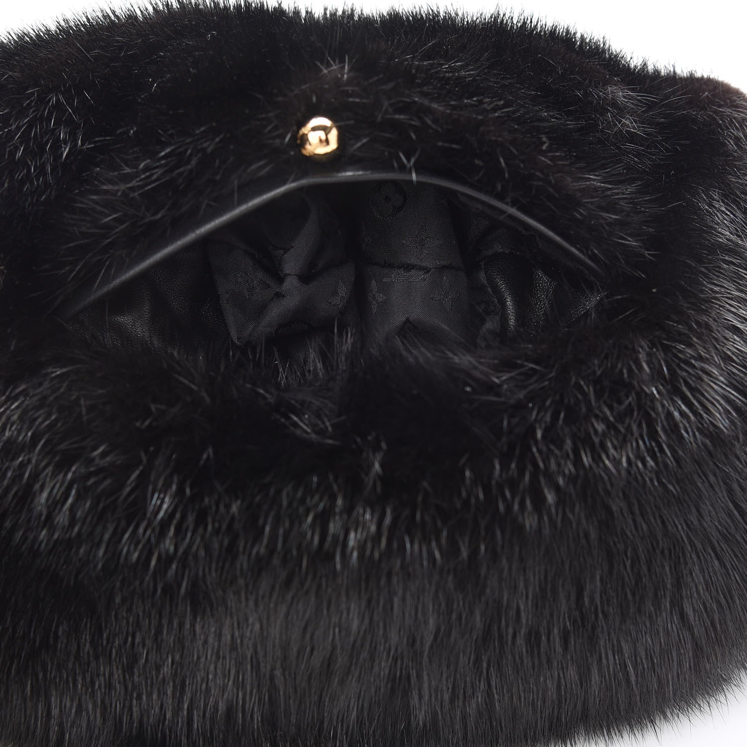 Louis Vuitton Vison Fur Muff Black 5 of 8