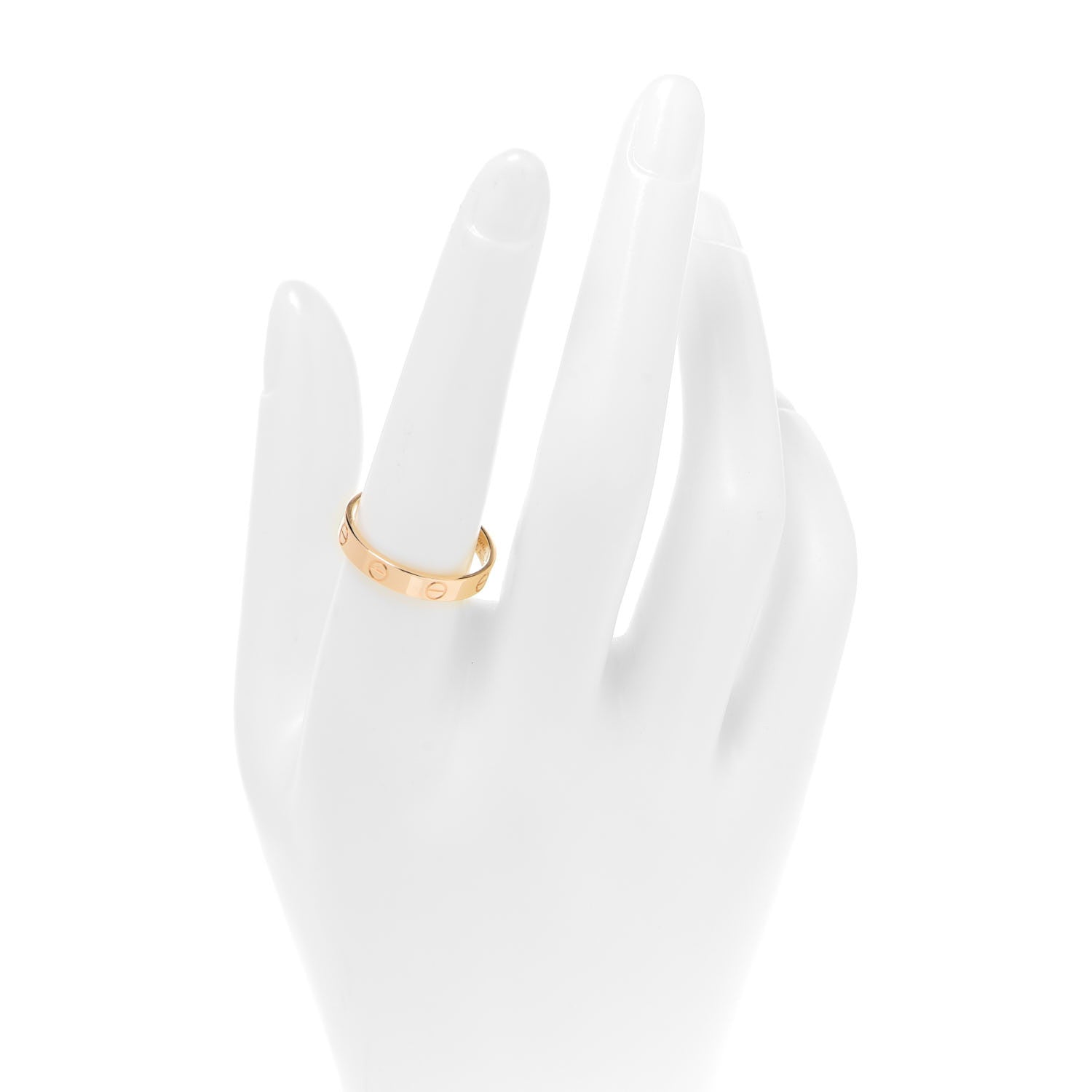 Cartier 18K Yellow Gold 3.5mm LOVE Wedding Band Ring 58 8.25 2 of 5