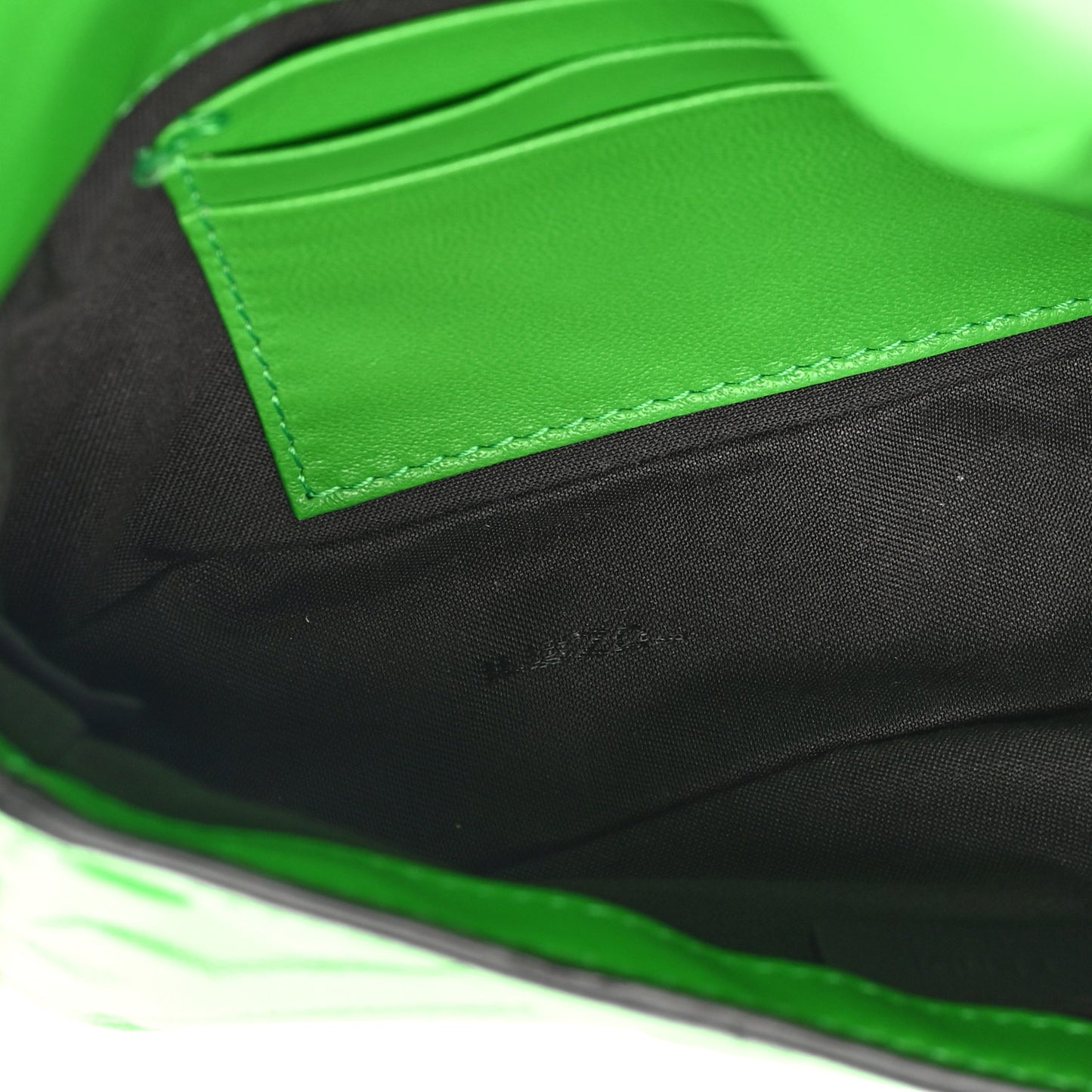 Nappa FF 1974 Embossed Mini Baguette Tomatillo