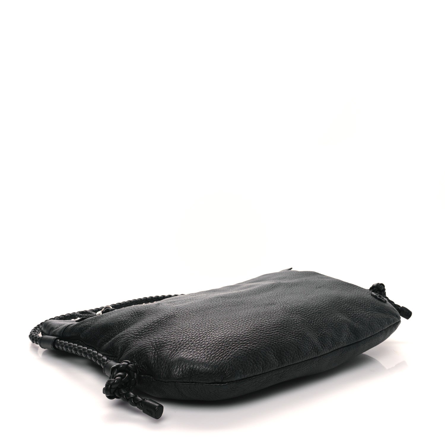 Gucci Deerskin Interlocking G Braided Messenger Bag Black 4 of 11