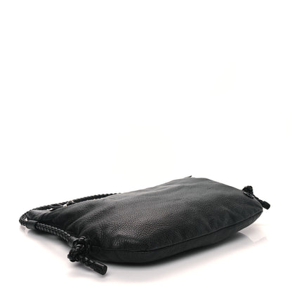 Gucci Deerskin Interlocking G Braided Messenger Bag Black 4 of 11