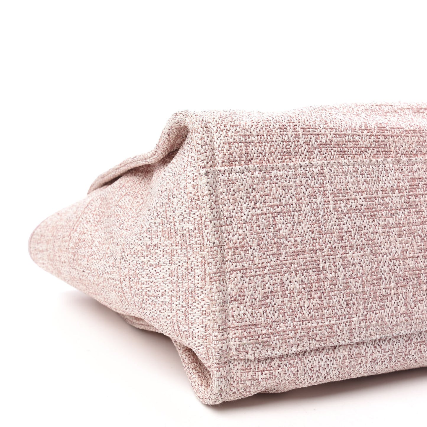 Straw Lurex Medium Deauville Tote Pink