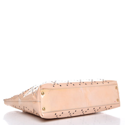 Chanel Patent Perforated CC Tote Beige 4 of 15