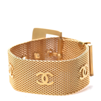 Chanel Metal Mesh Bracelet Gold 3 of 4