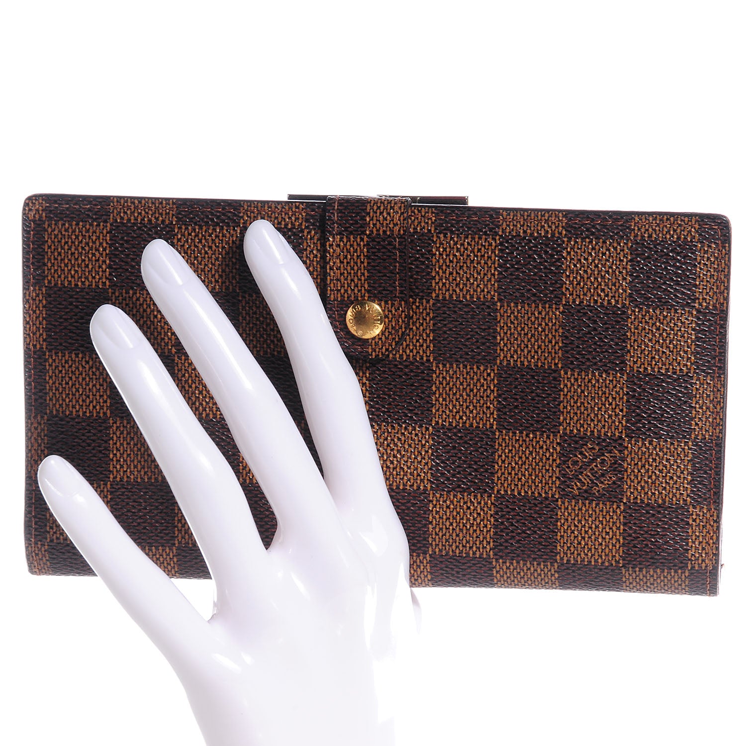 Louis Vuitton Damier Ebene French Purse Wallet 2 of 8