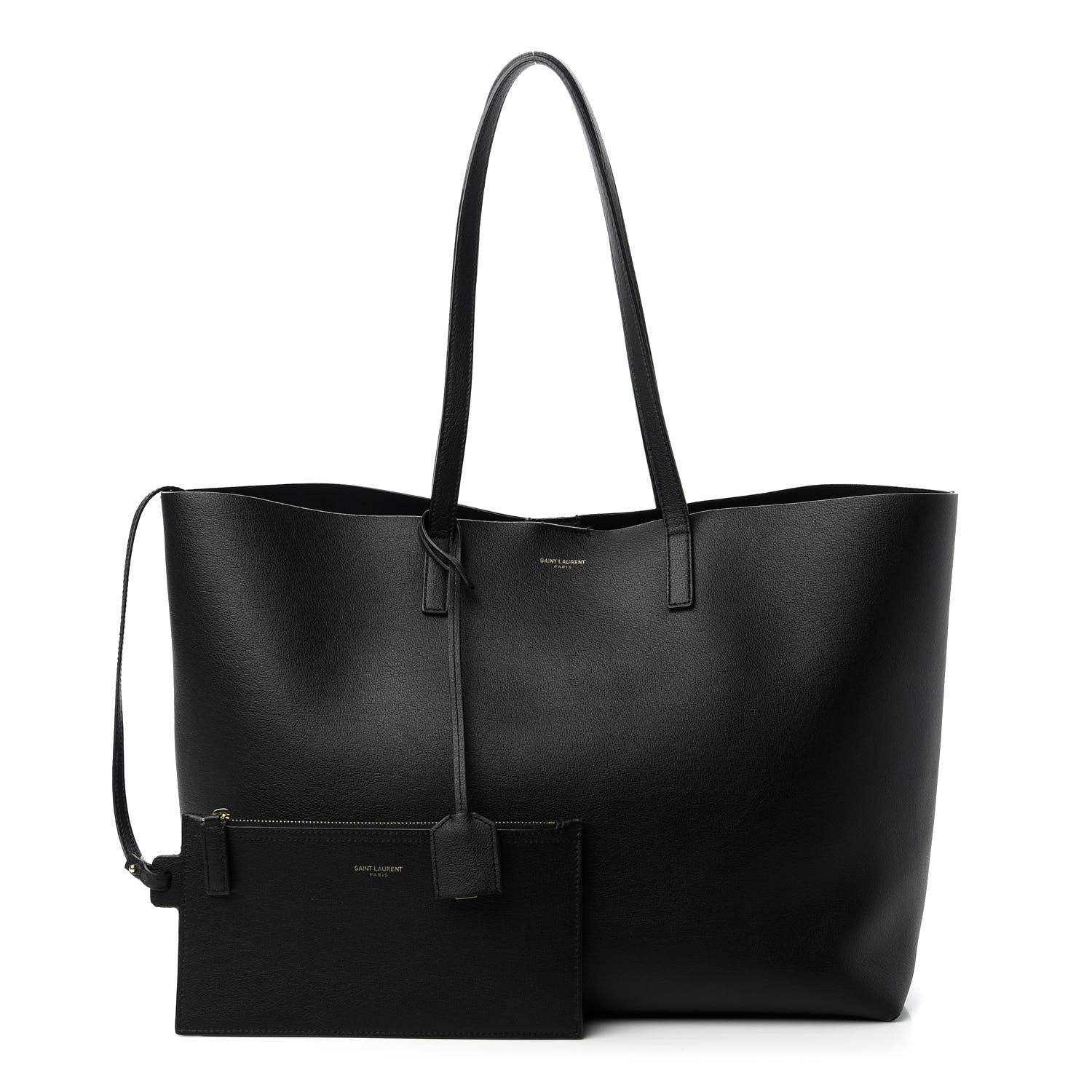 Saint Laurent Calfskin Large Shopping Tote Black 1 of 14