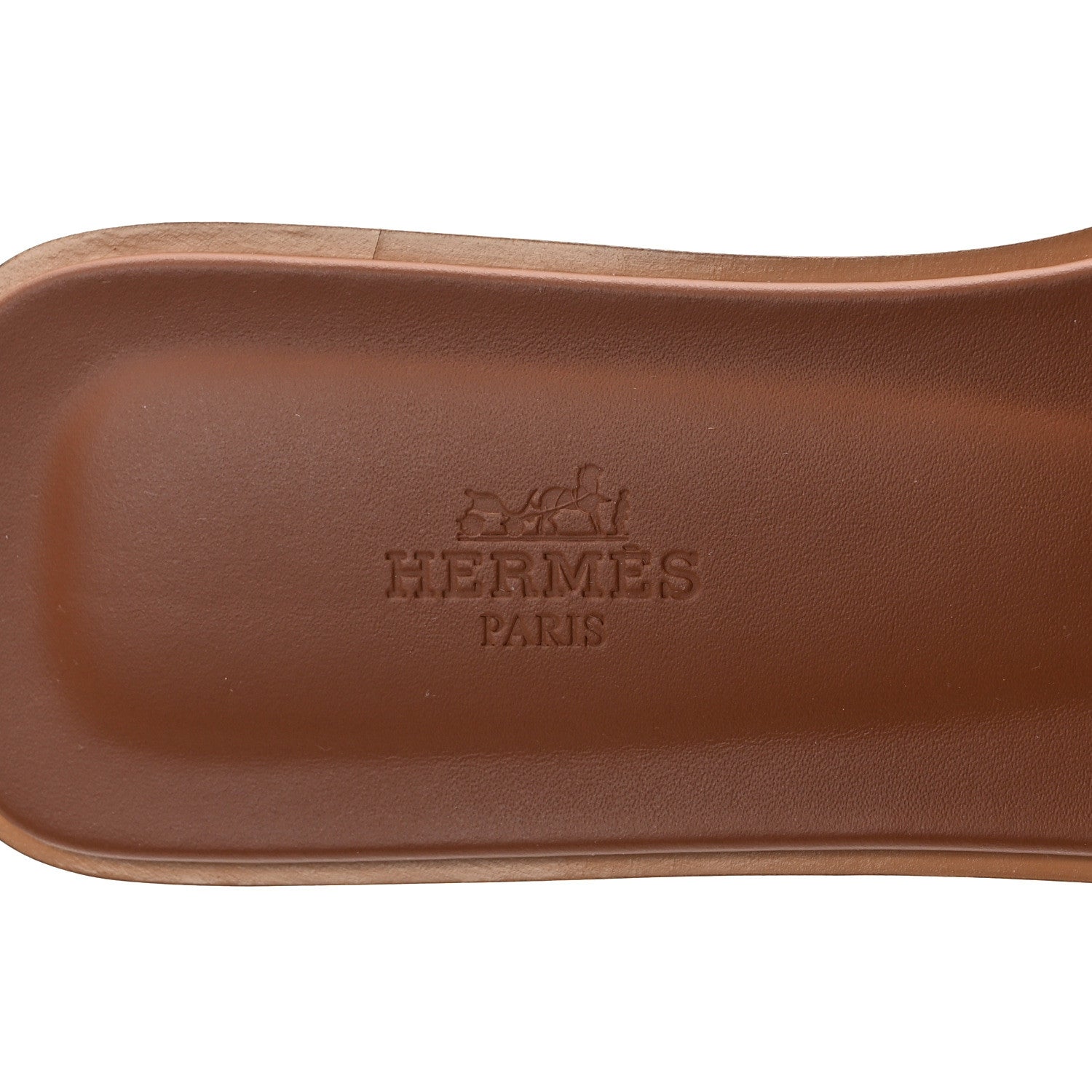 Hermes Box Calfskin Oran Sandals 39 Gold 7 of 11