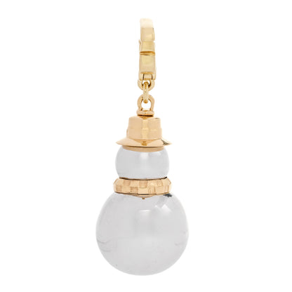Louis Vuitton 18K Yellow Pink White Gold Black Onyx Snowman Charm Pendant 3 of 5
