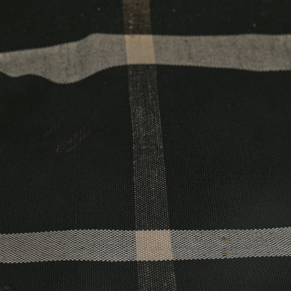 Burberry Coated Canvas Mega Check Medium Doodle Tote Black White 8 of 10