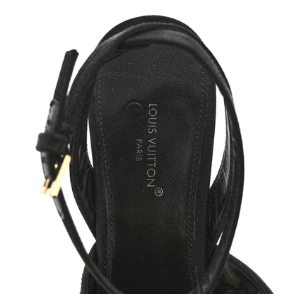 Louis Vuitton Satin Met Sandal 36.5 Black 7 of 10