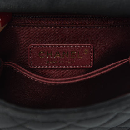 Chanel Velvet Crystal Quilted Extra Mini Coco Handle Flap Black 6 of 10