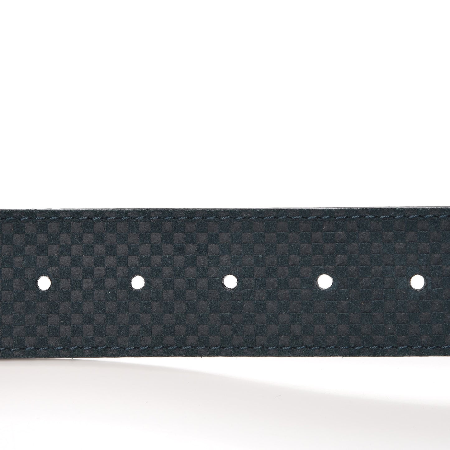 Suede Calfskin Mini Damier 40mm LV Initiales Belt 90 36 Green