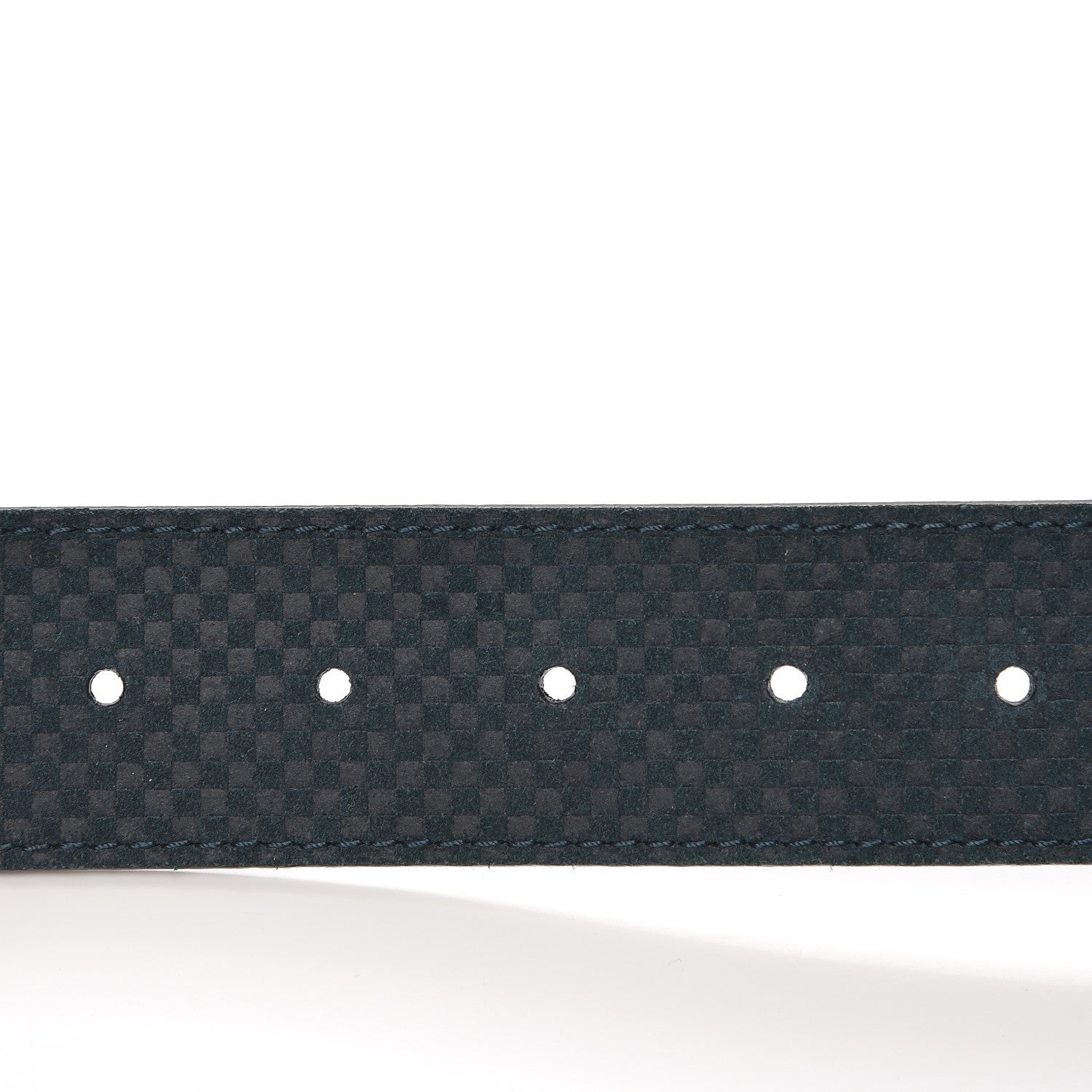 Louis Vuitton Suede Calfskin Mini Damier 40mm LV Initiales Belt 90 36 Green 5 of 6