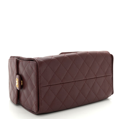 Chanel Caviar Quilted Small Chanel 25 Handbag Burgundy 4 of 10