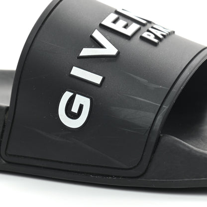 Givenchy Rubber Logo Pool Slide Sandals 37 Black 8 of 8