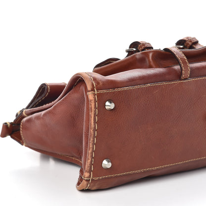Chloe Calfskin Edith Satchel Ecureil Brown 7 of 8