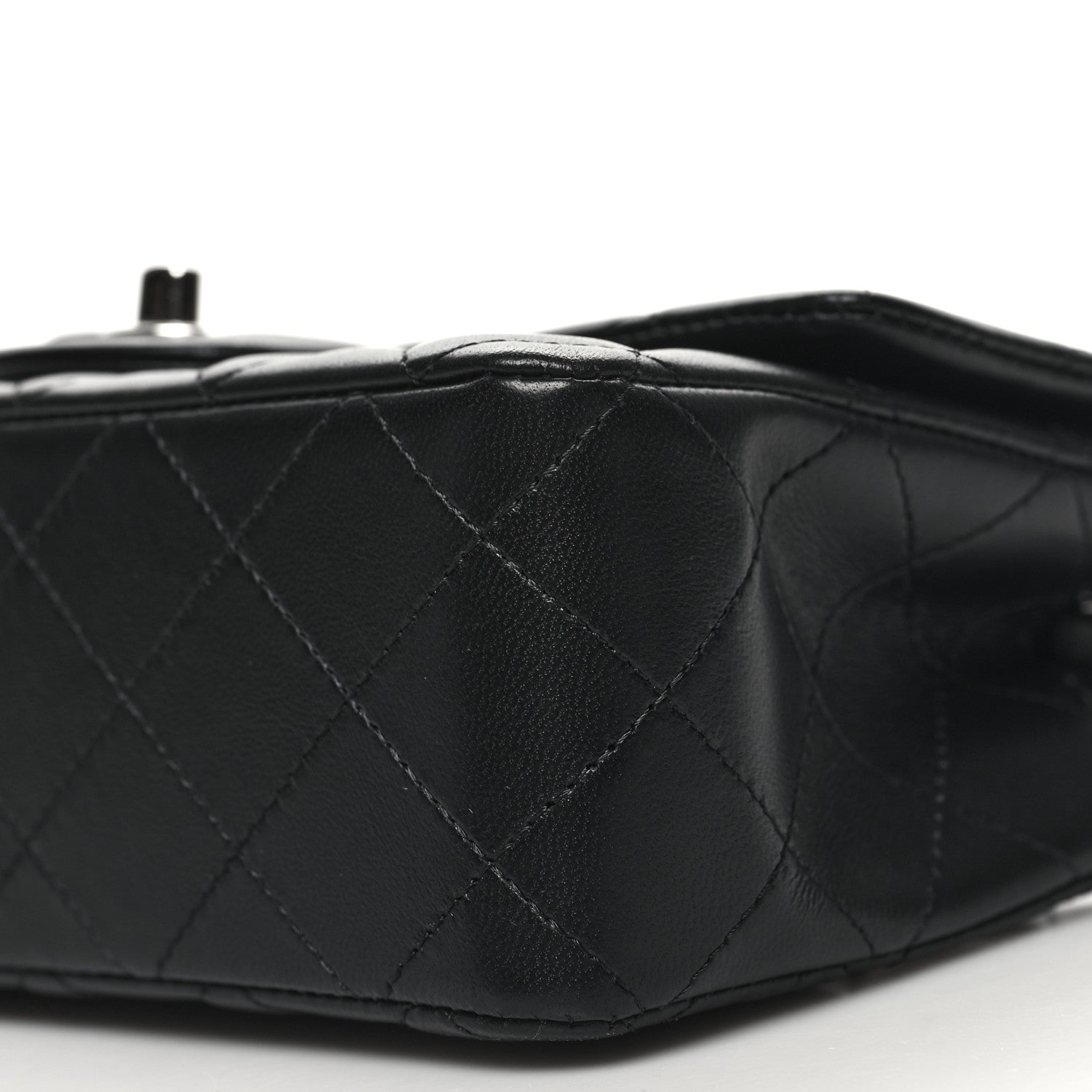 Chanel Lambskin Quilted Mini Rectangular Flap Black 10 of 11