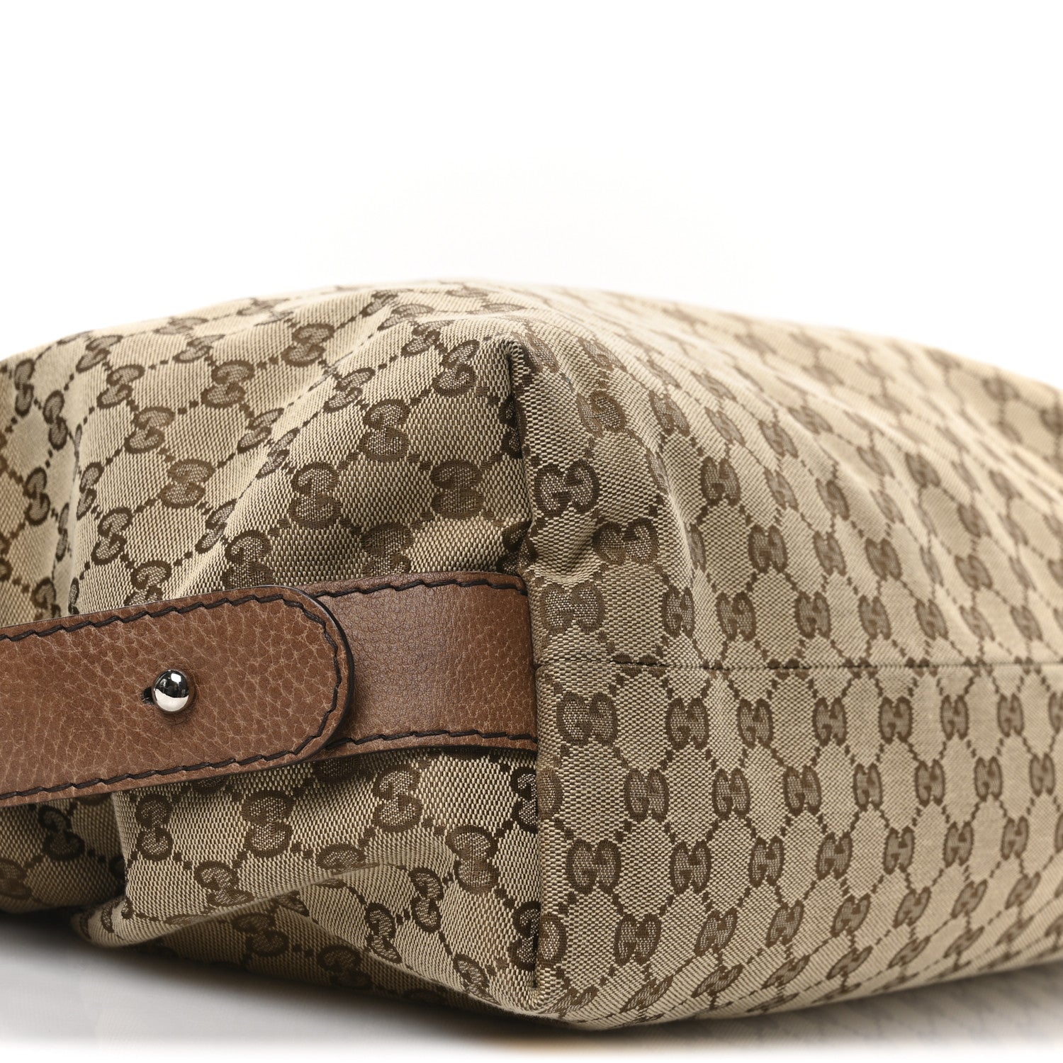 Gucci Monogram Bamboo Bar Medium Tote Brown 9 of 11