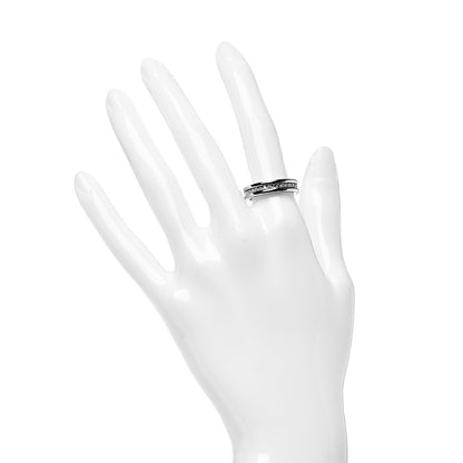 Bulgari 18K White Gold Diamond B.Zero1 One-Band Pave Ring 54 6.75 2 of 5