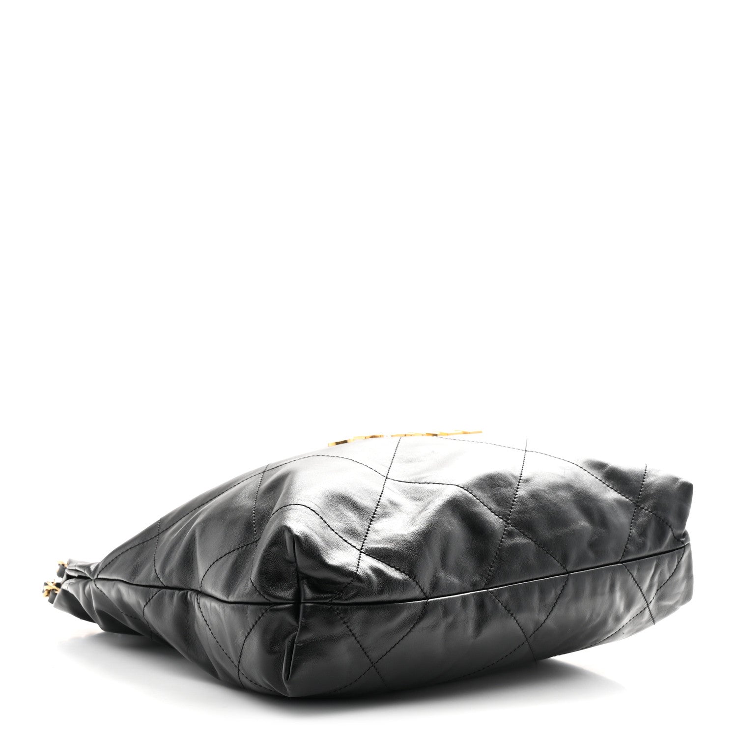 Chanel Shiny Calfskin Quilted Small Chanel 22 Black 4 of 10