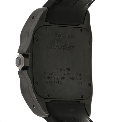 Cartier ADLC Titanium Nylon 38mm Santos 100 Chronograph Automatic Watch Black 4 of 5